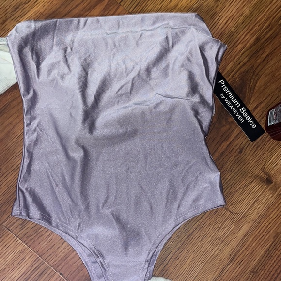 Purple Silk Bodysuit - Picture 2 of 3